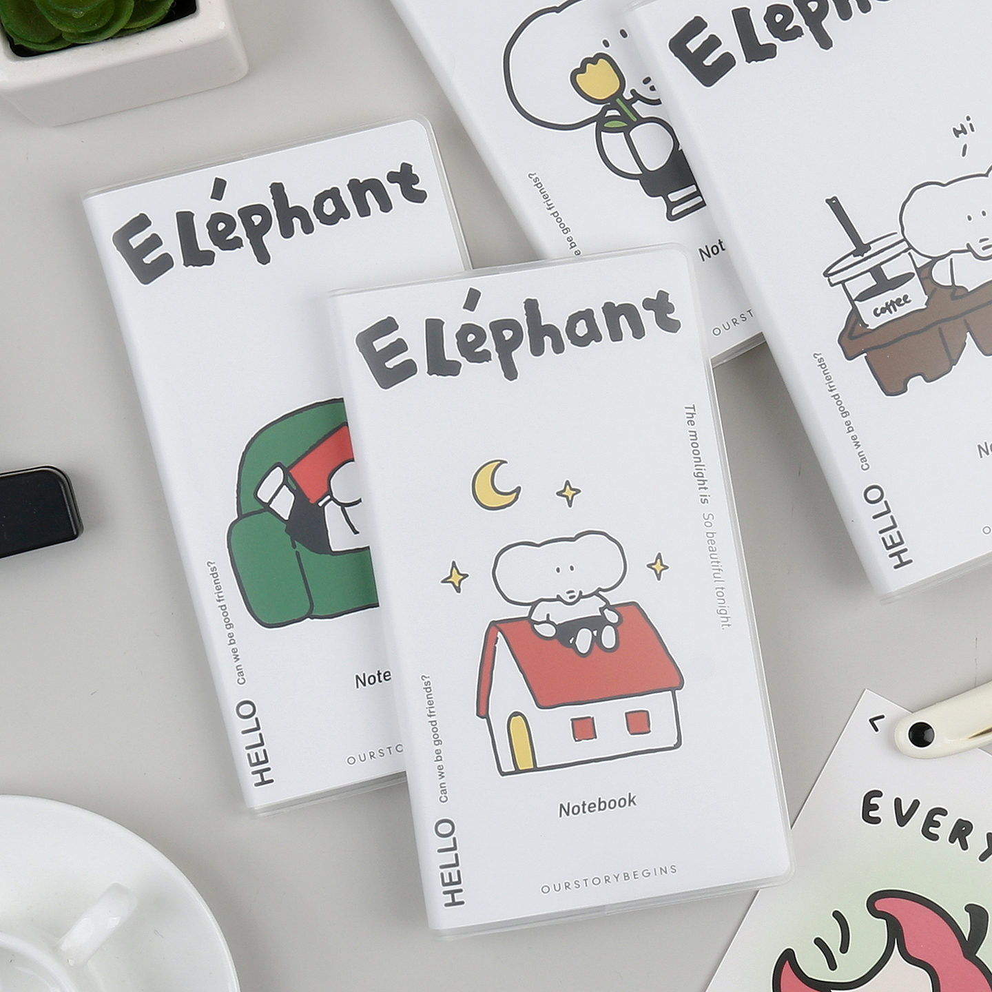 初品你好小象口袋胶套本h5