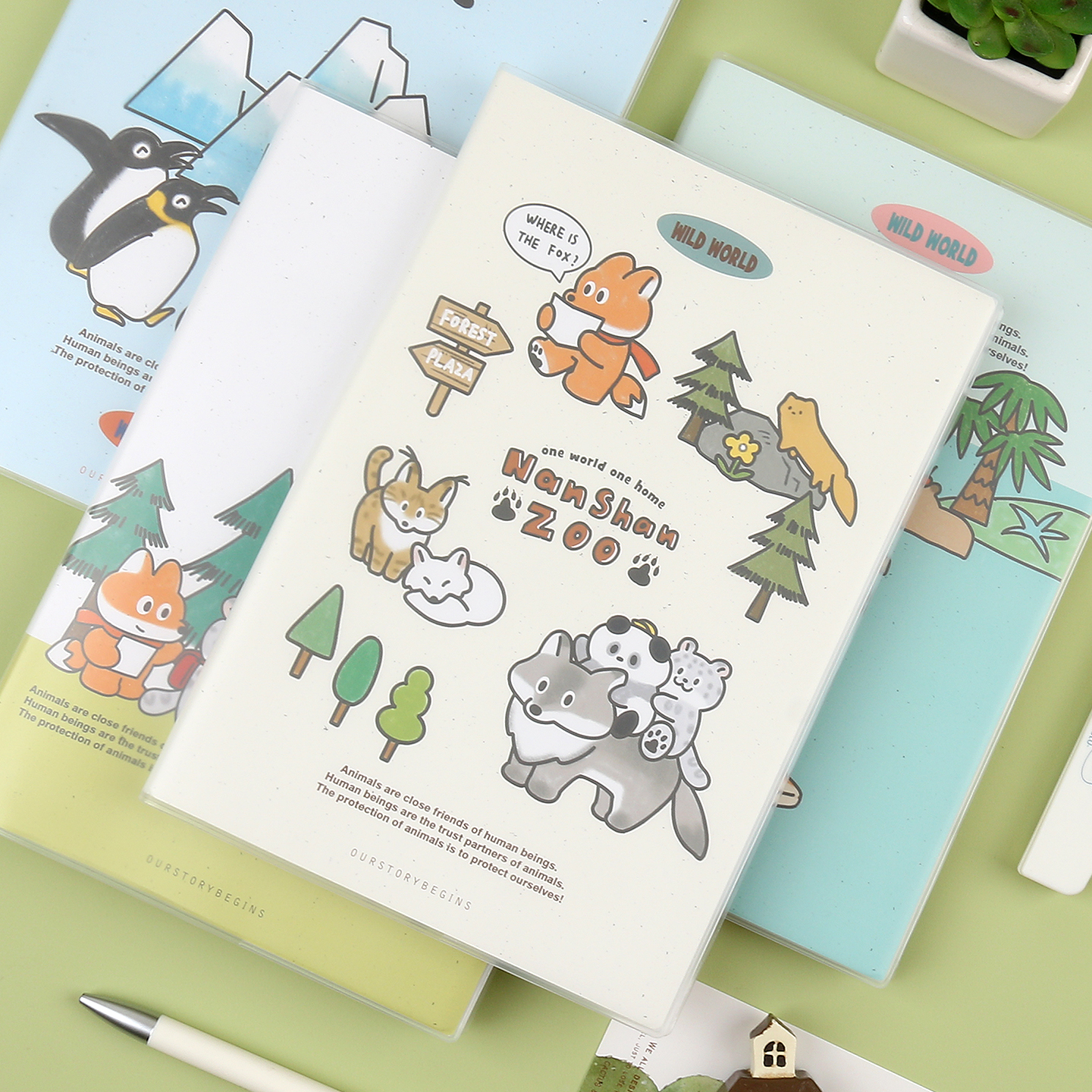 初品南山动物园胶套本笔记本