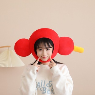 卡通搞怪冰糖葫芦头套可爱儿童活动表演帽子头饰网红直播拍照道具