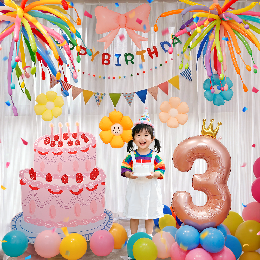生日气球装饰派对仪式感小女孩宝宝3周岁场景布置拍照氛围背景墙,节庆用品/礼品,节日装扮用品,淘宝优惠券,粉丝福利购,淘宝优惠卷