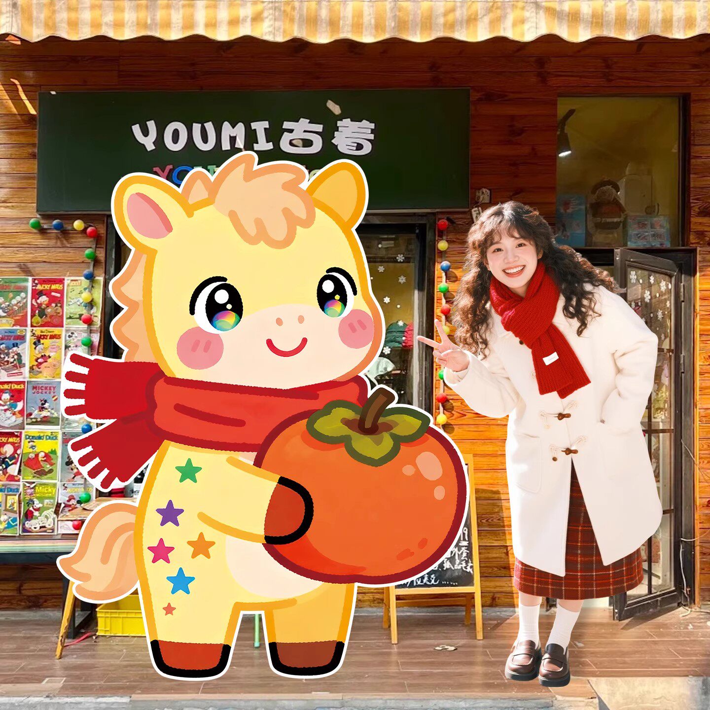 马年新年商场店铺场景布置幼儿园元旦氛围拍照打卡立牌kt板背景墙,节庆用品/礼品,装扮布置套餐,淘宝优惠券,粉丝福利购,淘宝优惠卷