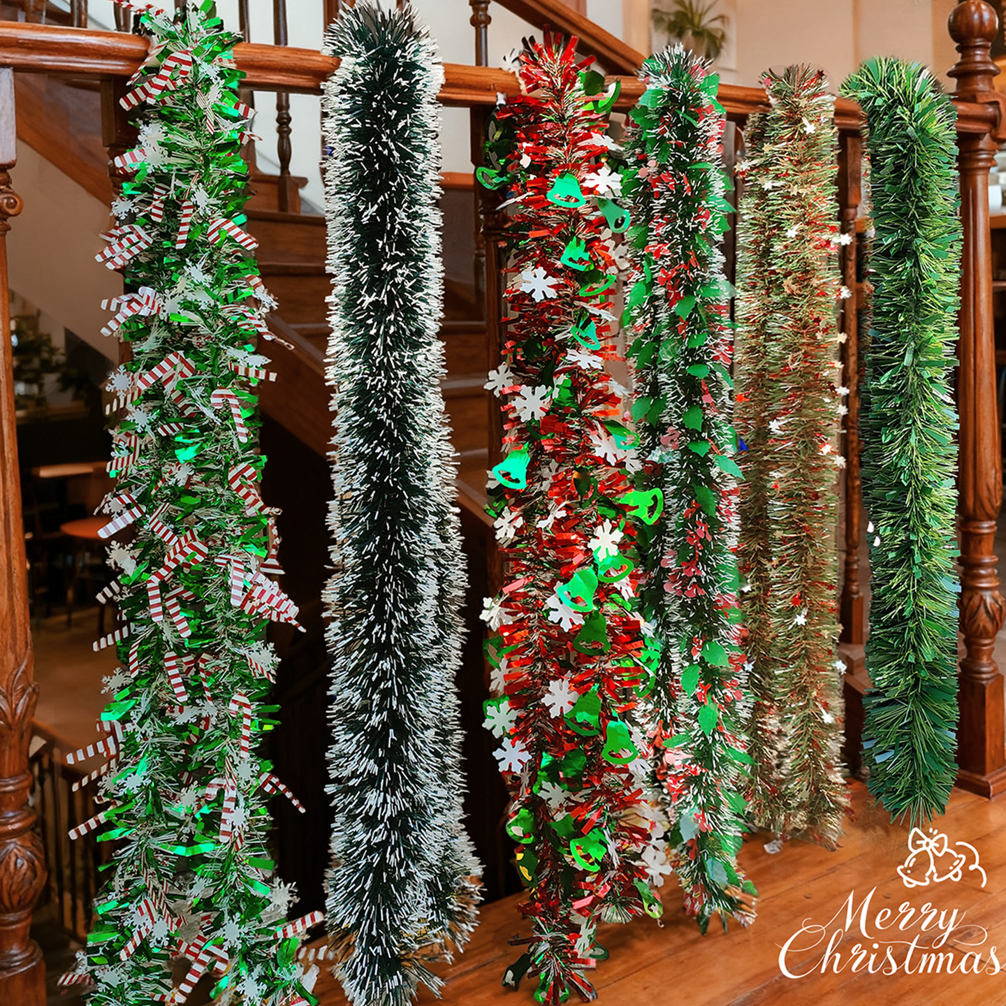 绿昔草条圣诞装饰品新年彩带藤条