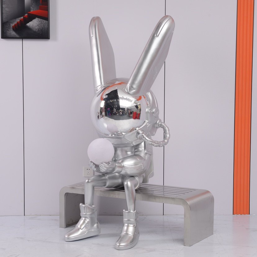 雨浩景观玻璃钢招财卡通风树脂