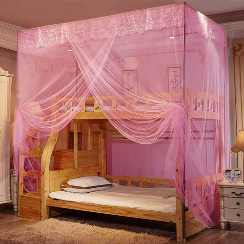 儿童双层床上下铺蚊帐支架一体式