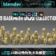Max Maya Obj素材A167 C4d 狗狗动物宠物犬类柯基腊肠模型blender