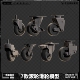 Obj Blender Fbx C4d Su脚轮滚轮万能转向轮滑轮模型素材A391 Max