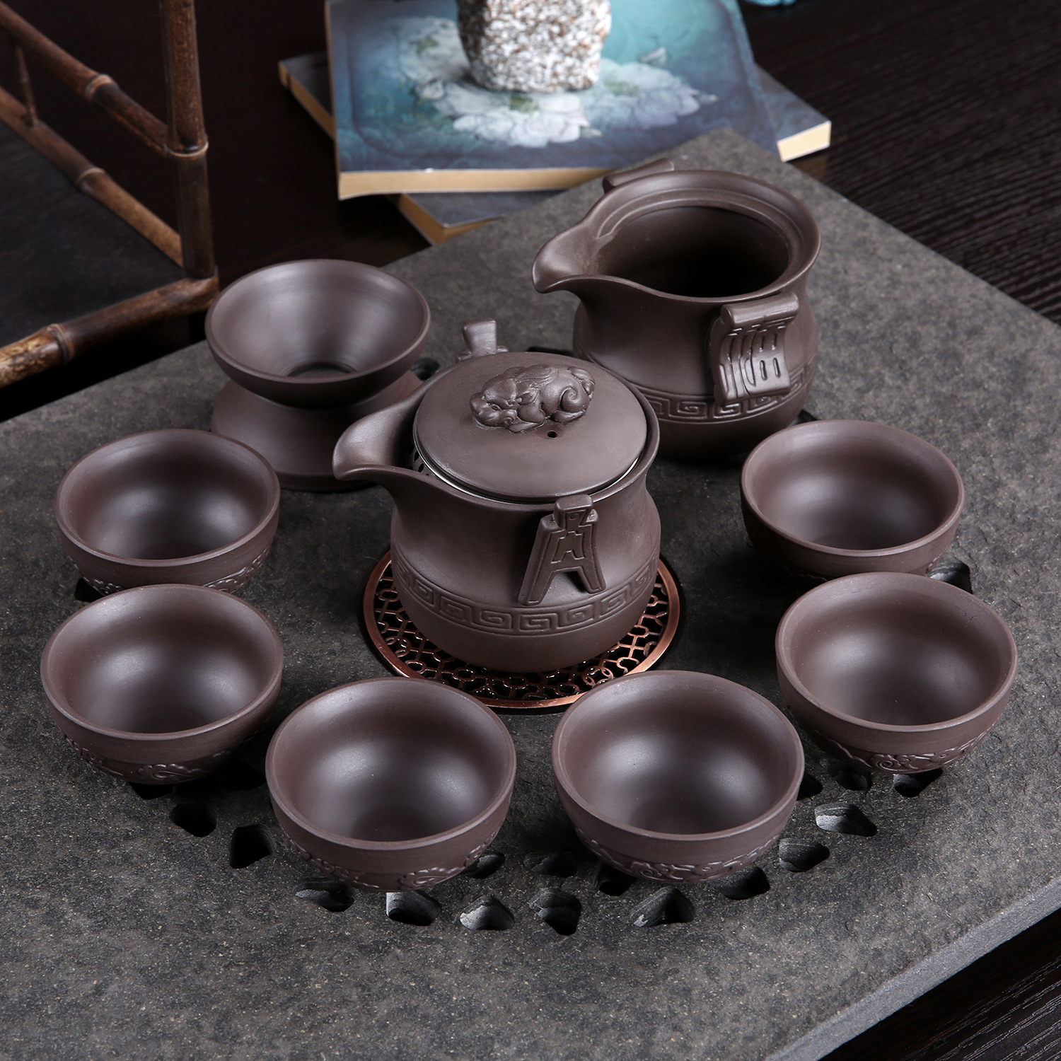 闻茗瓷城整套功夫茶具茶壶快客杯
