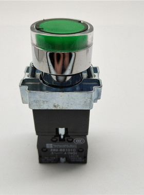 22mm自复位点动带灯按钮开关XB2-BW3361C BW33B1C BW33M1C BW3462