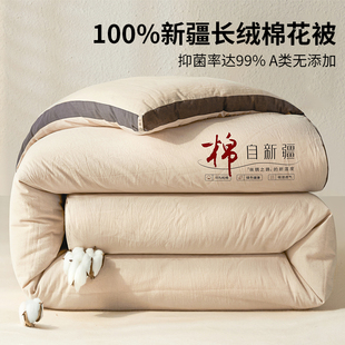 被子2025新款冬被新疆棉花被子被芯四季通用单双人棉絮加厚保暖褥