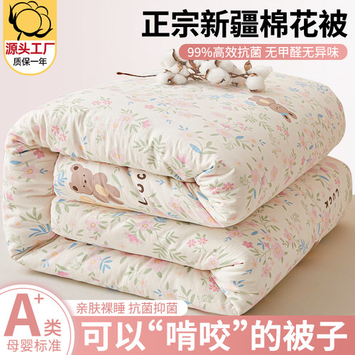 新疆纯棉全棉被子春秋加厚冬被