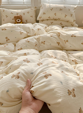 2026新款双层纱被套单件150x180非全棉纯棉学生宿舍被罩四季通用4