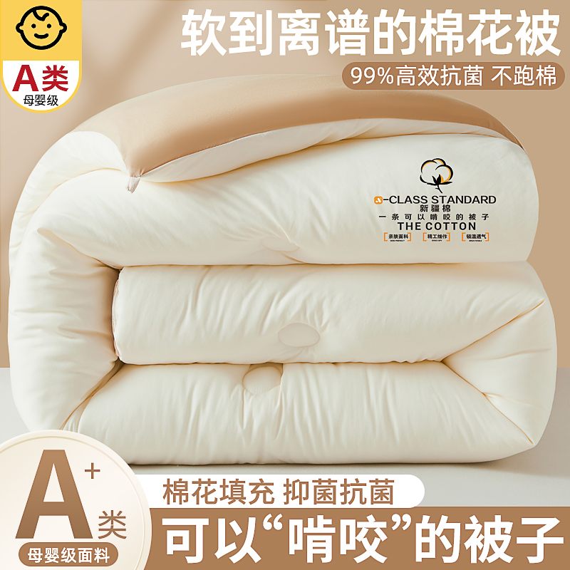 新疆纯棉全棉花冬被子加厚保暖棉被芯春秋单人夏凉空调被四季通用