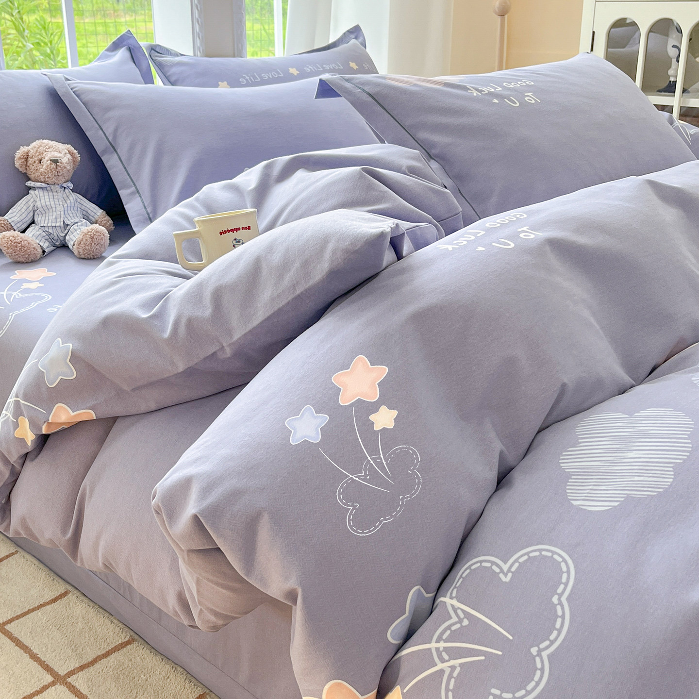 磨毛被套单件单人被罩2025新款