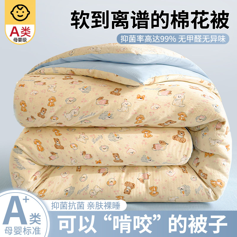 100%新疆棉花纯棉全棉被子棉被芯