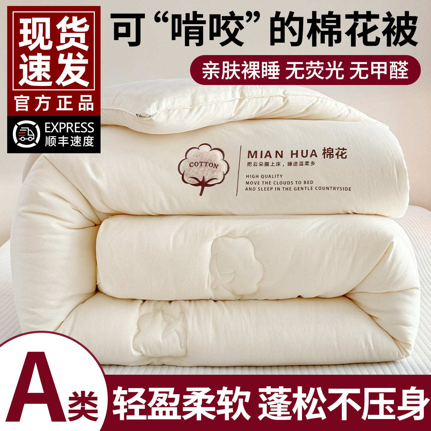 A类新疆棉加厚保暖冬被