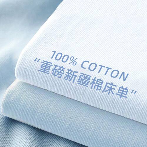 简约纯棉床单单件100全棉