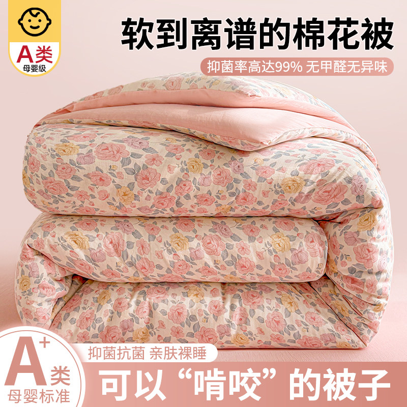 100%新疆棉花纯棉全棉被子棉被芯