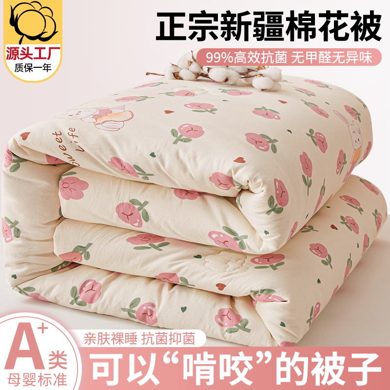 新疆纯棉全棉被子春秋加厚冬被