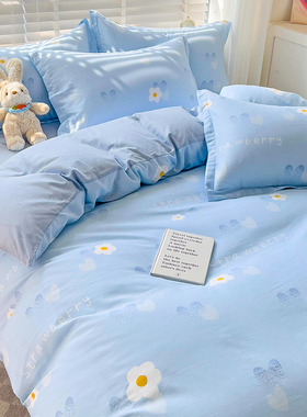 纯棉被套单件单人被罩150x200x230加厚100全棉儿童180x220被单双