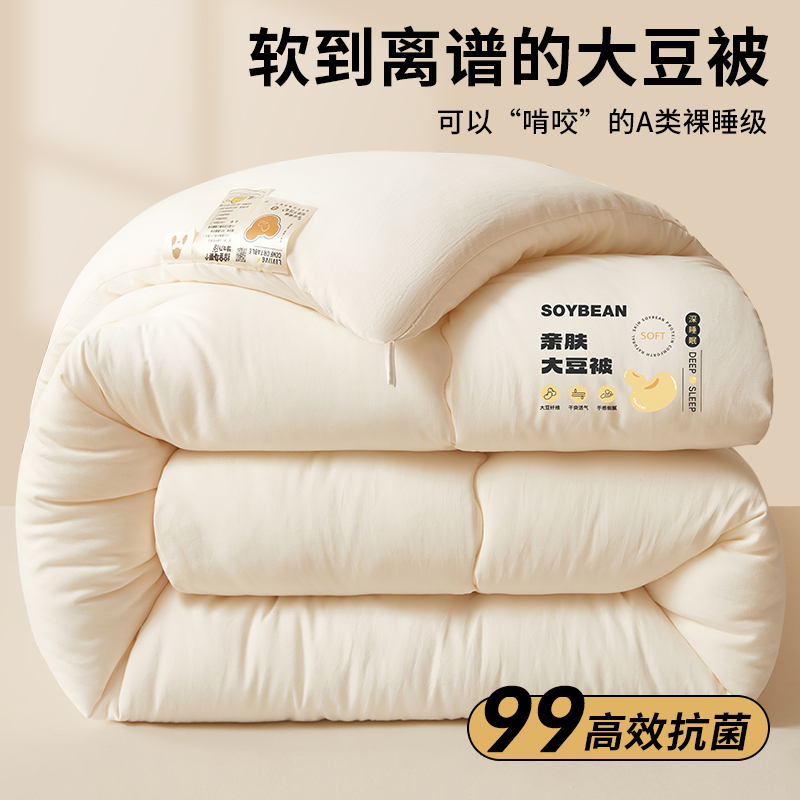 大豆纤维被子被芯夏凉空调被学生宿舍单人冬被春秋被棉被四季通用