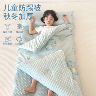 儿童睡袋秋冬加厚纯棉恒温中小童冬季防寒宝宝防踢被神器四季通用