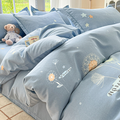 加厚磨毛四件套纯棉全棉2025新款