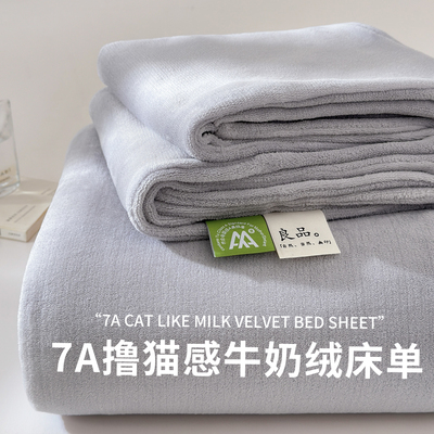 2025新款加绒加厚牛奶绒床单