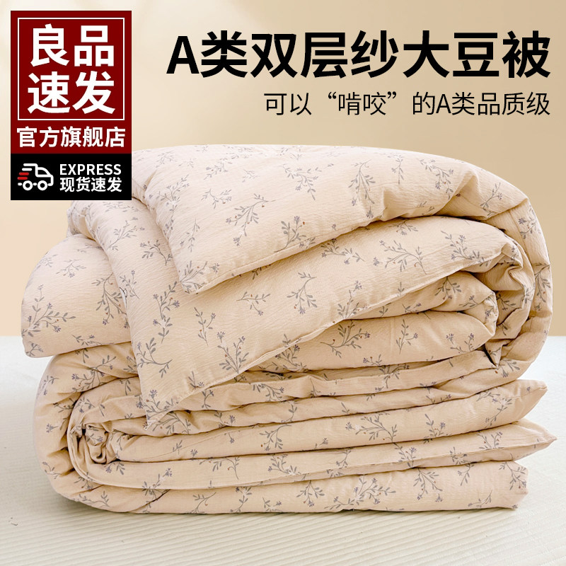 大豆纤维被子冬被加厚保暖春秋被棉被芯四季通用学生宿舍2025冬季,床上用品,化纤被,淘宝优惠券,粉丝福利购,淘宝优惠卷