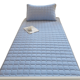 2025新款学生宿舍单人水洗棉夹棉床笠单件床垫保护罩套床单三件套