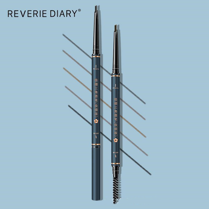 梦幻日记极细三角眉笔自然纤细小三角眉笔不易脱晕妆雾初学者