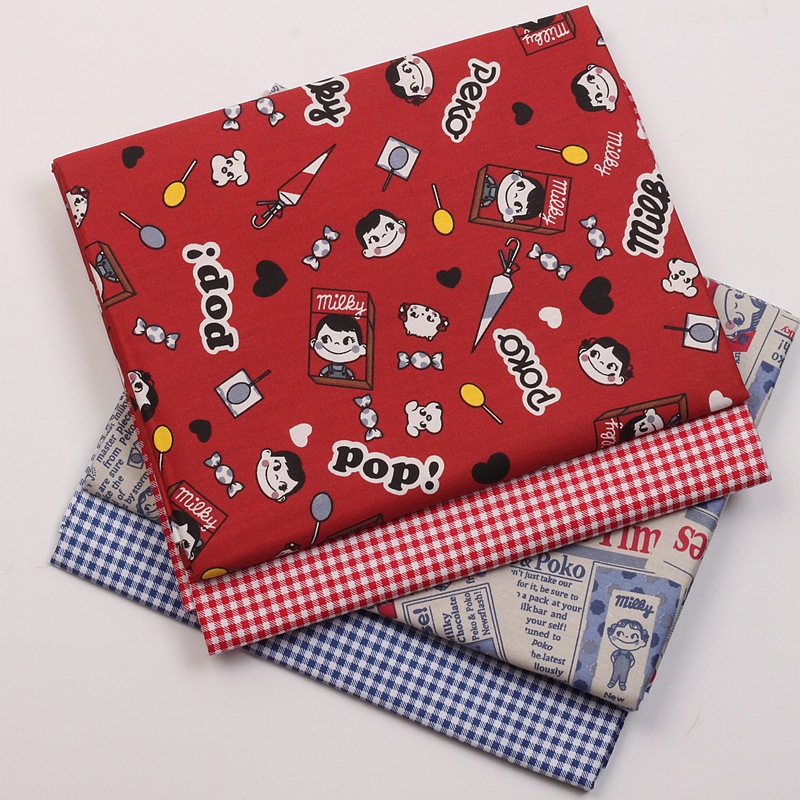 纯棉卡通斜纹布料家居手工diy服装床品桌布香包布头清仓面料包邮