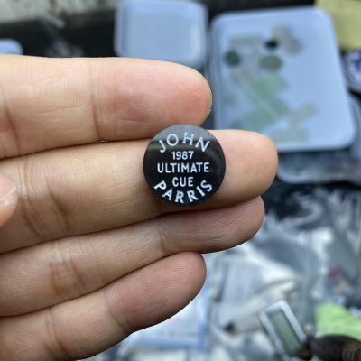 天然翡翠台球杆铭牌亚克力铭牌标志logo设计定制雕刻质感好镜面感