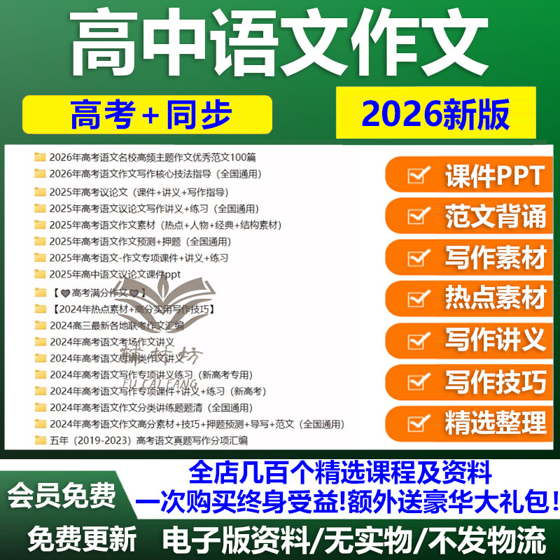 高考语文满分优秀技巧热点素材模板范文课件ppt讲义练习议论文高