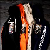 特价 秋季 清仓 SSUR PLUS 宇航员连帽套头卫衣男女帽衫 街头潮牌