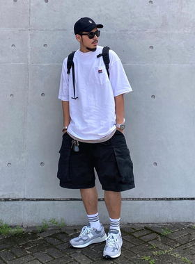 彼岸潮社Ben Davis日版潮流大猩猩情侣宽松打底衫纯色基础短袖T恤