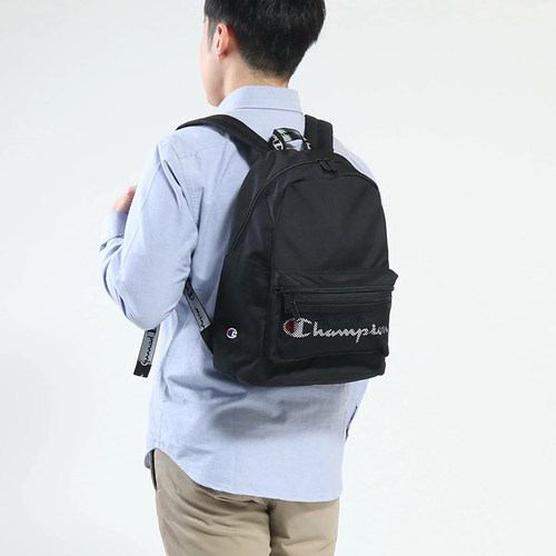 Champion 日版冠军草写C印花标双肩包大容量学生背包运动休闲背包