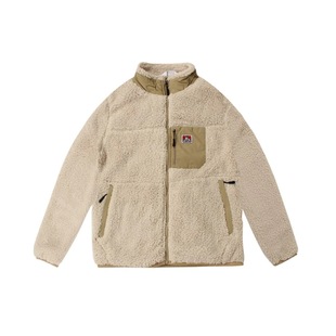 LOGO羊羔绒摇粒绒保暖加绒夹克外套棉服 经典 BEN DAVIS日版