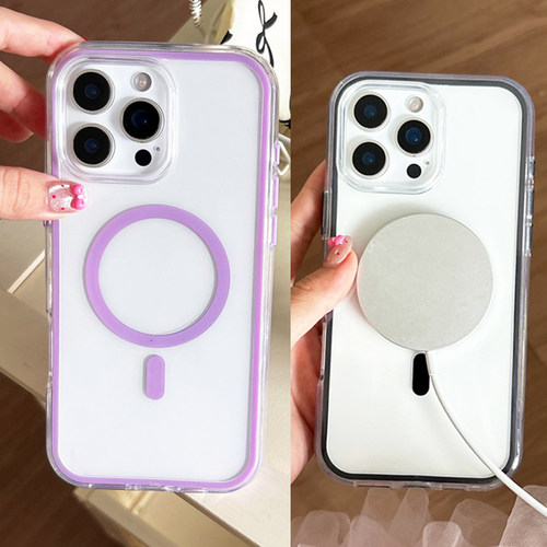 适用苹果大孔不包镜头可磁吸充电