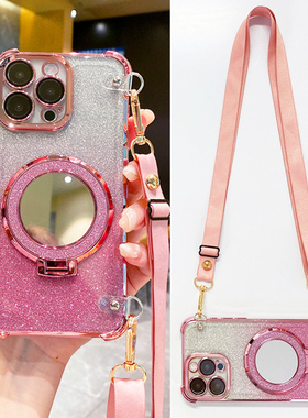 适用opporeno12手机壳车载磁吸支架reno11pro带镜子reno13镜头膜全包reno9气囊防摔reno15挂绳reno14斜挎背带