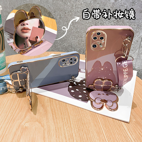 华为斜挎背带+带支架镜子一体式