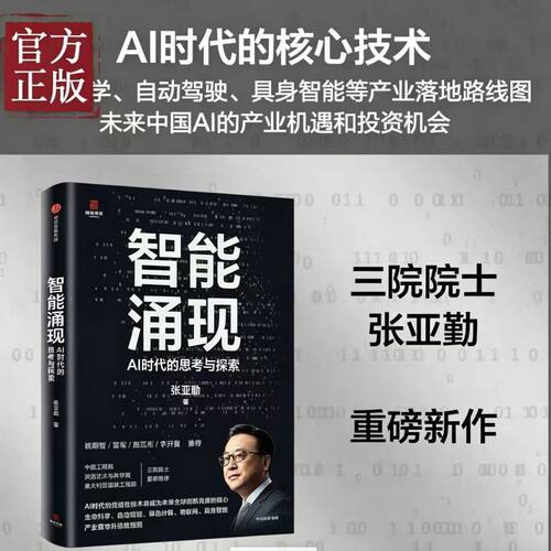 智能涌现 张亚勤著 人工智能落地路线图 企业管理者/投资人必读