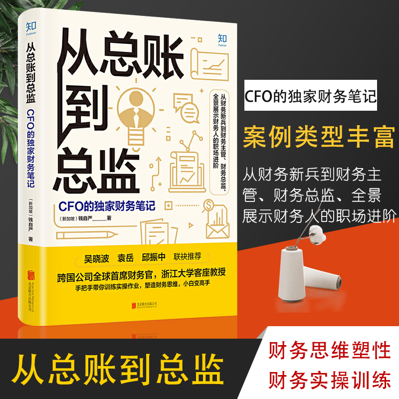 【特价清】从总账到总监 CFO的财务笔记钱自严跨国公司首席财务官浙江大学客座教授手把手带你训练实操作业塑造财务思维