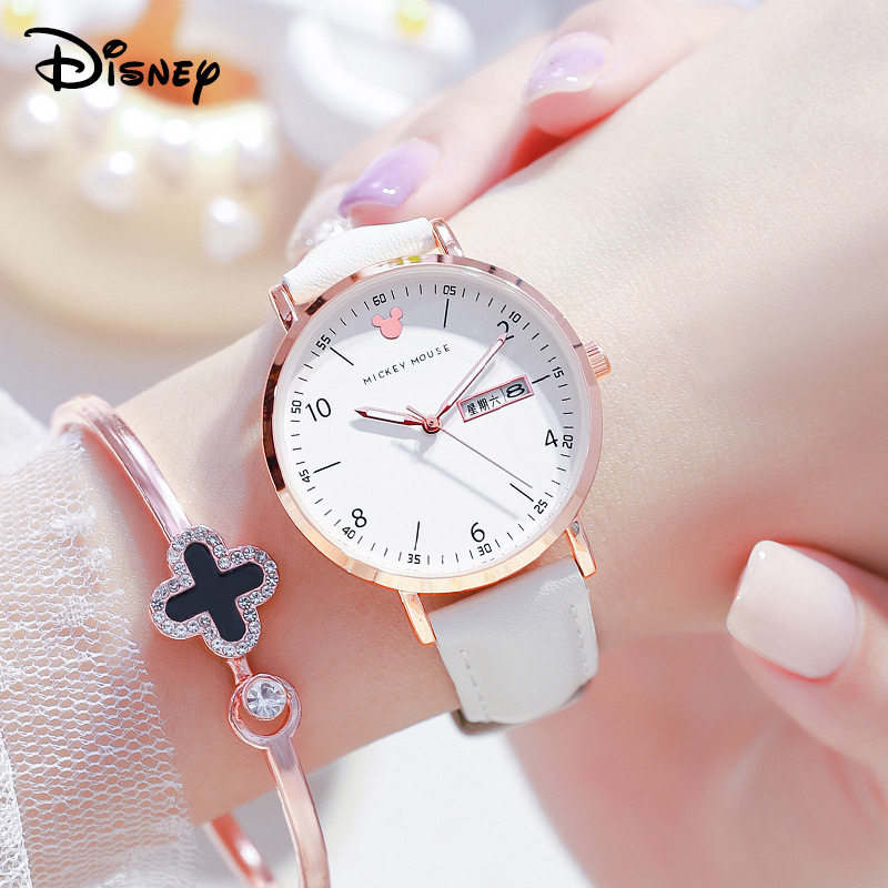 迪士尼手表女款学生初高中女生2021年新款中学生潮流简约机械防水