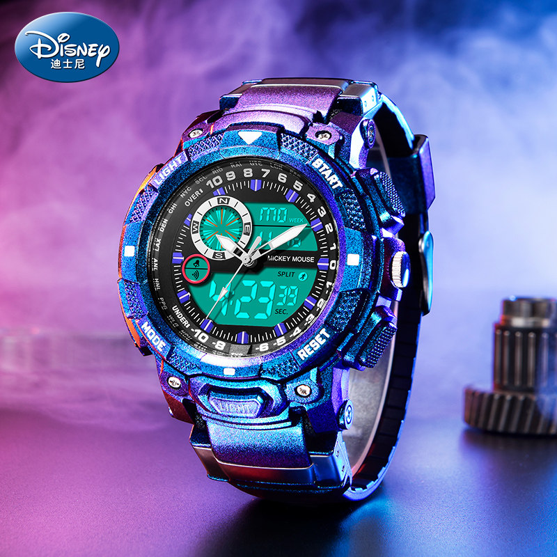 迪士尼中学生手表男学生潮流青少年男款2021年新款儿童电子表男孩