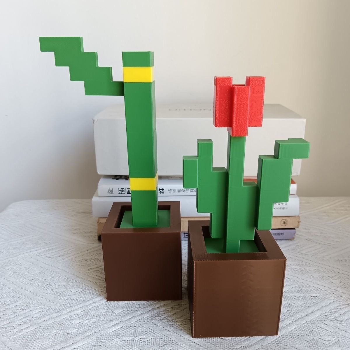 我的世界周边3D打印玫瑰花摆件