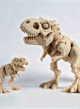 61儿童节礼物腕龙恐龙3D打印恐龙骨架玩具可活动关节骨骼儿童礼物