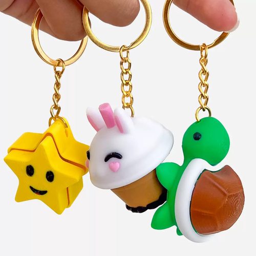 3D打印按压指尖球魔方减压玩具
