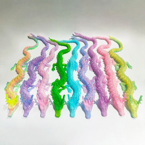 水晶关节龙网红3D打印摆件