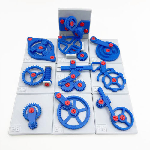 40套机械结构运动齿轮教具3D打印