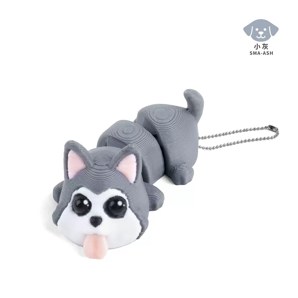 3d打印呆萌狗狗系列关节可动动物模型玩具礼品钥匙扣饰品挂件礼物